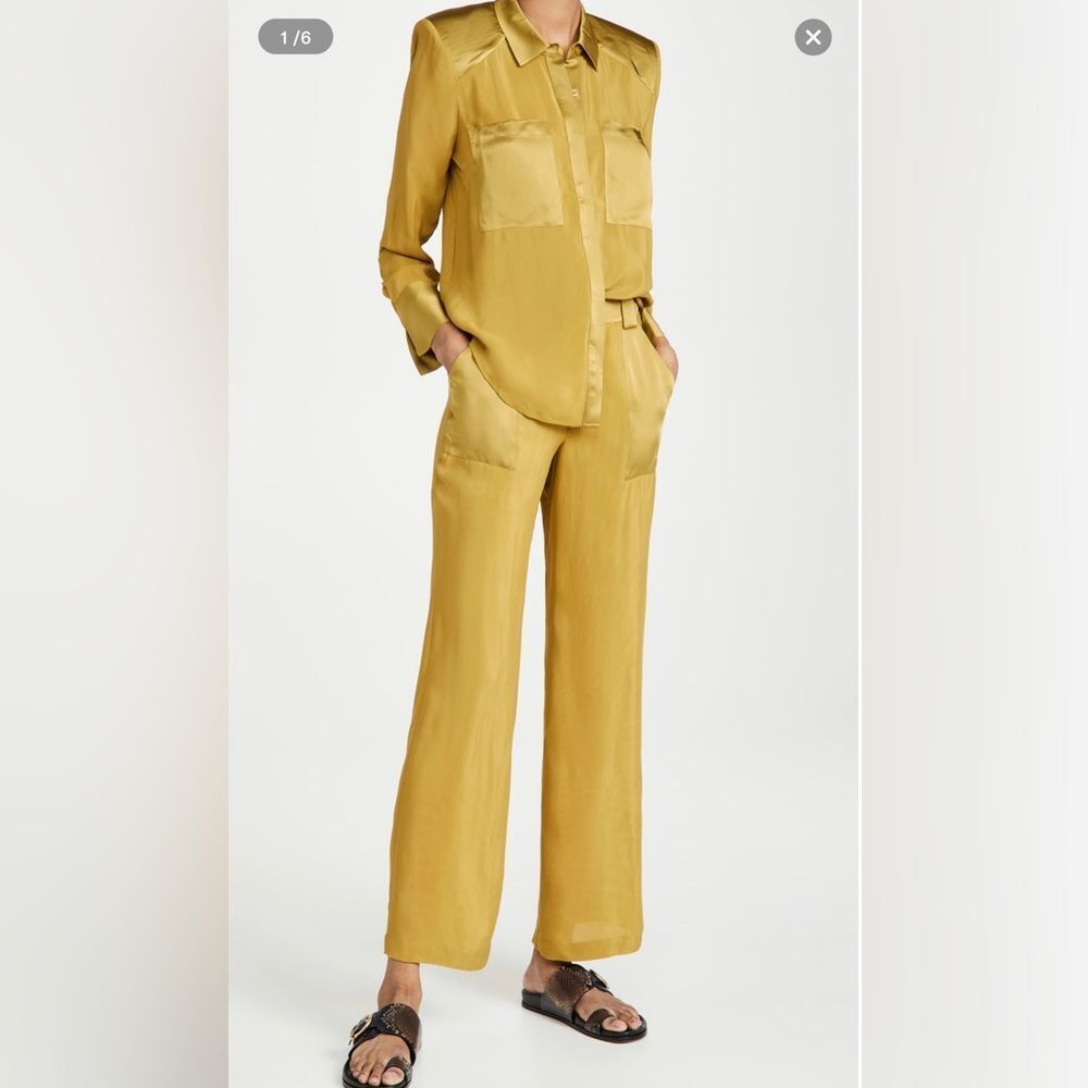 Good American sheer Golden trousers Large